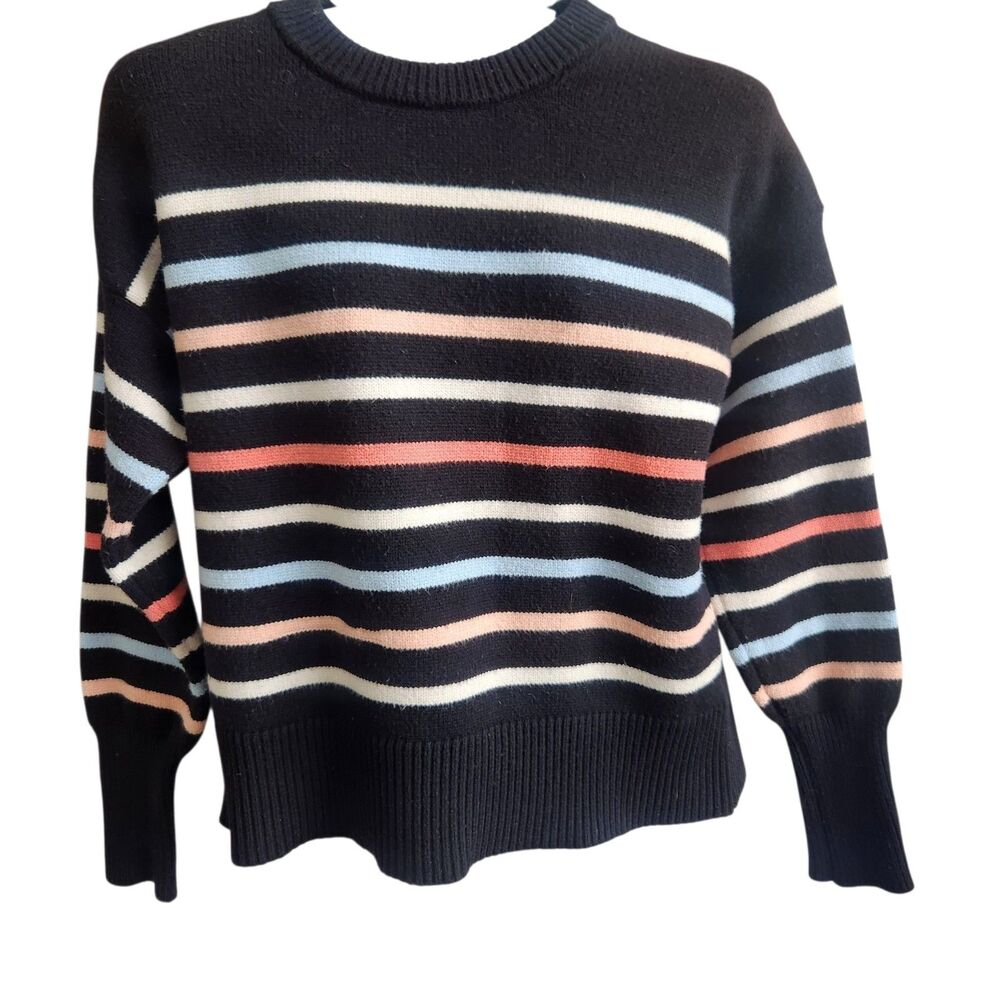 Philosophy Viscose Striped Sweater Parisian Chic Pastel Rainbow Dark Academia L